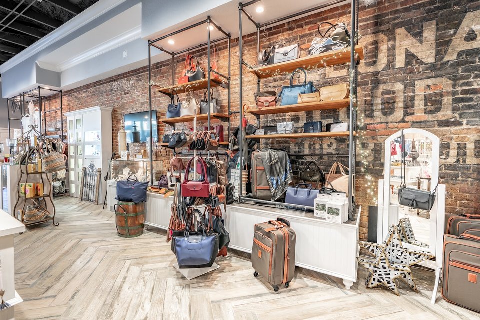 Colorful retail displays inside a downtown Ocala shop.