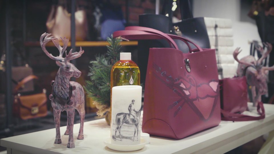 Colorful retail displays inside a downtown Ocala shop.